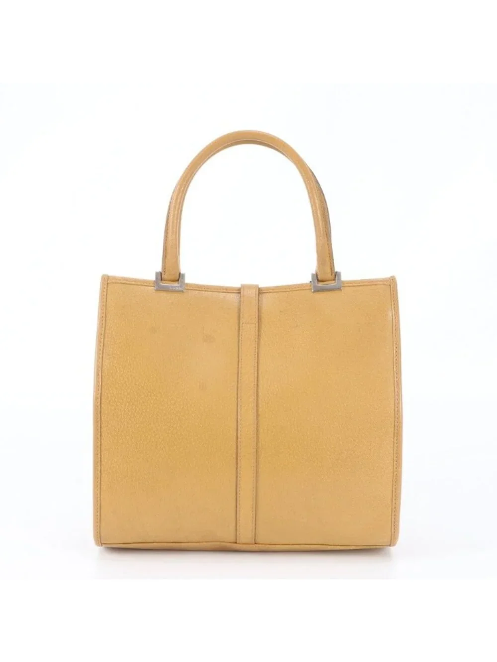 Gucci Jackie 002 Leather Handbag Tote Silver